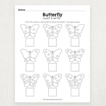 Load image into Gallery viewer, Butterfly Activity Packet | Butterfly Life Cycle for Kids Bundle
