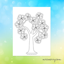 Load image into Gallery viewer, Cherry Blossom Tree Printable Craft