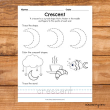 Load image into Gallery viewer, 16 Shape Tracing Worksheets | Shape Printables Bundle