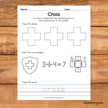 Load image into Gallery viewer, 16 Shape Tracing Worksheets | Shape Printables Bundle
