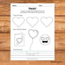 Load image into Gallery viewer, 16 Shape Tracing Worksheets | Shape Printables Bundle