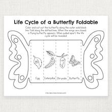 Load image into Gallery viewer, Butterfly Activity Packet | Butterfly Life Cycle for Kids Bundle