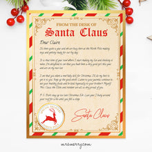 Load image into Gallery viewer, Editable Letter From Santa Claus | Printable Christmas Letter, Envelope, Nice Certificate