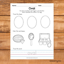 Load image into Gallery viewer, 16 Shape Tracing Worksheets | Shape Printables Bundle