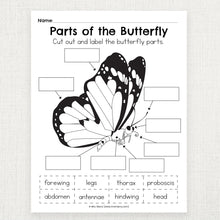 Load image into Gallery viewer, Butterfly Activity Packet | Butterfly Life Cycle for Kids Bundle