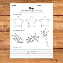 Load image into Gallery viewer, 16 Shape Tracing Worksheets | Shape Printables Bundle
