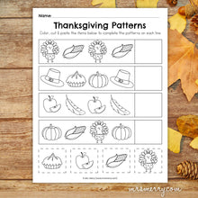 Load image into Gallery viewer, Thanksgiving Matching Worksheets Bundle - Mrs. Merry