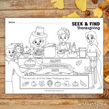 Load image into Gallery viewer, Thanksgiving Matching Worksheets Bundle - Mrs. Merry