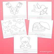 Load image into Gallery viewer, Tracing Worksheets | Valentine's Day Printable | Tracing Practice