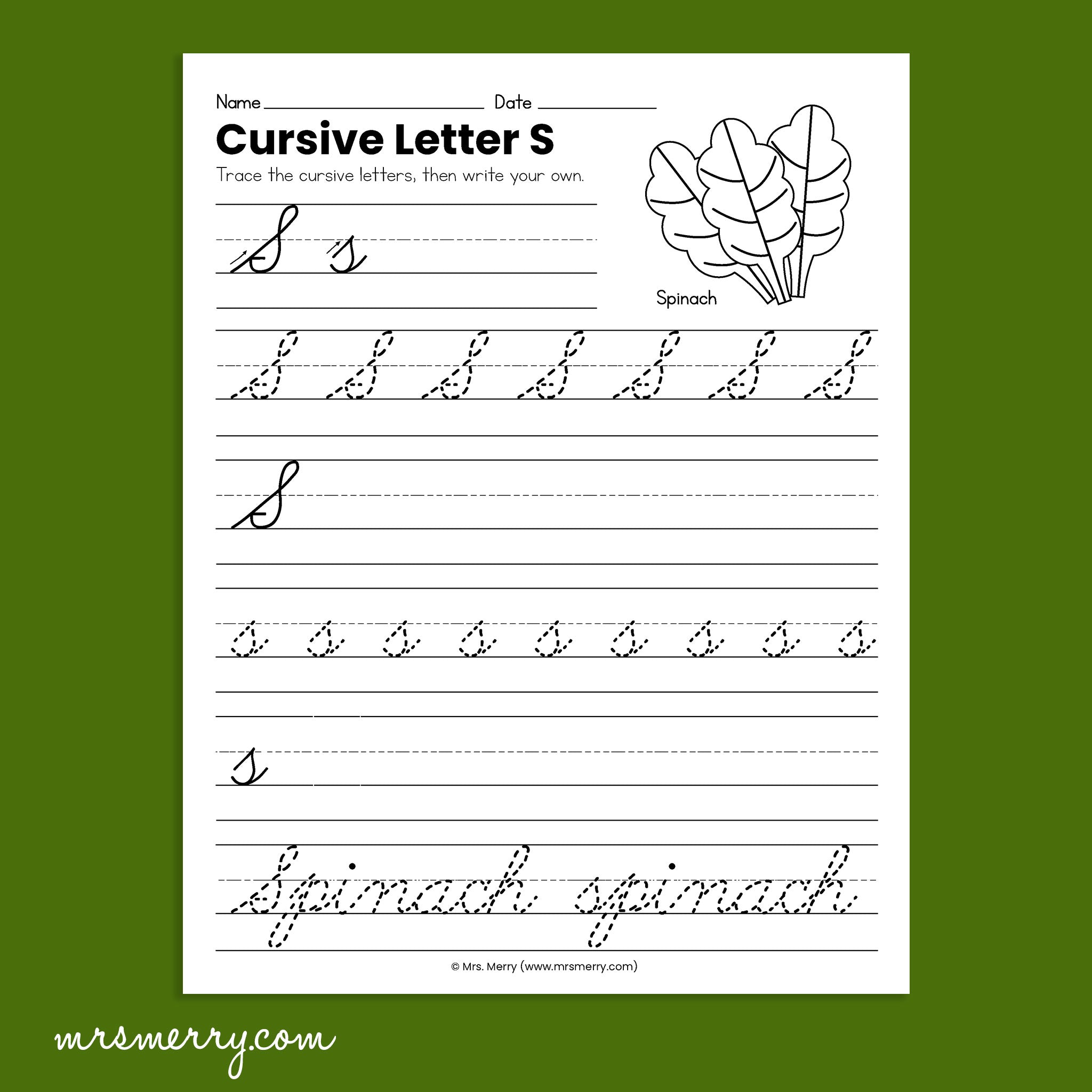 Cursive Worksheets For Beginners