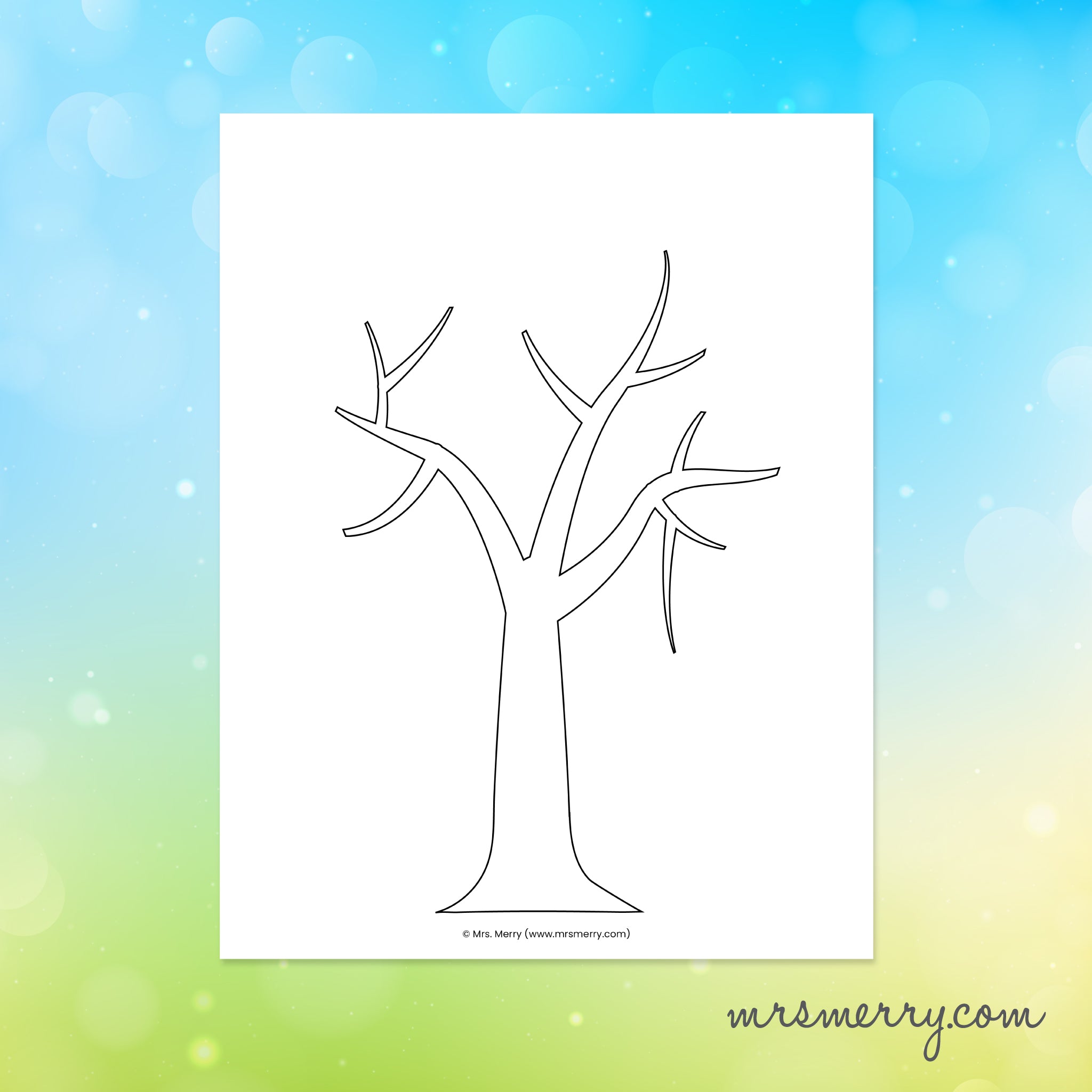 Cherry Blossom Tree Printable Craft Mrs Merry Cherry Blossom Tree Printable Craft Mrs Merry