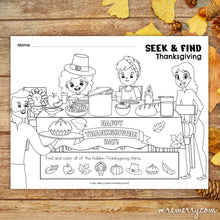Load image into Gallery viewer, Thanksgiving Matching Worksheets Bundle - Mrs. Merry
